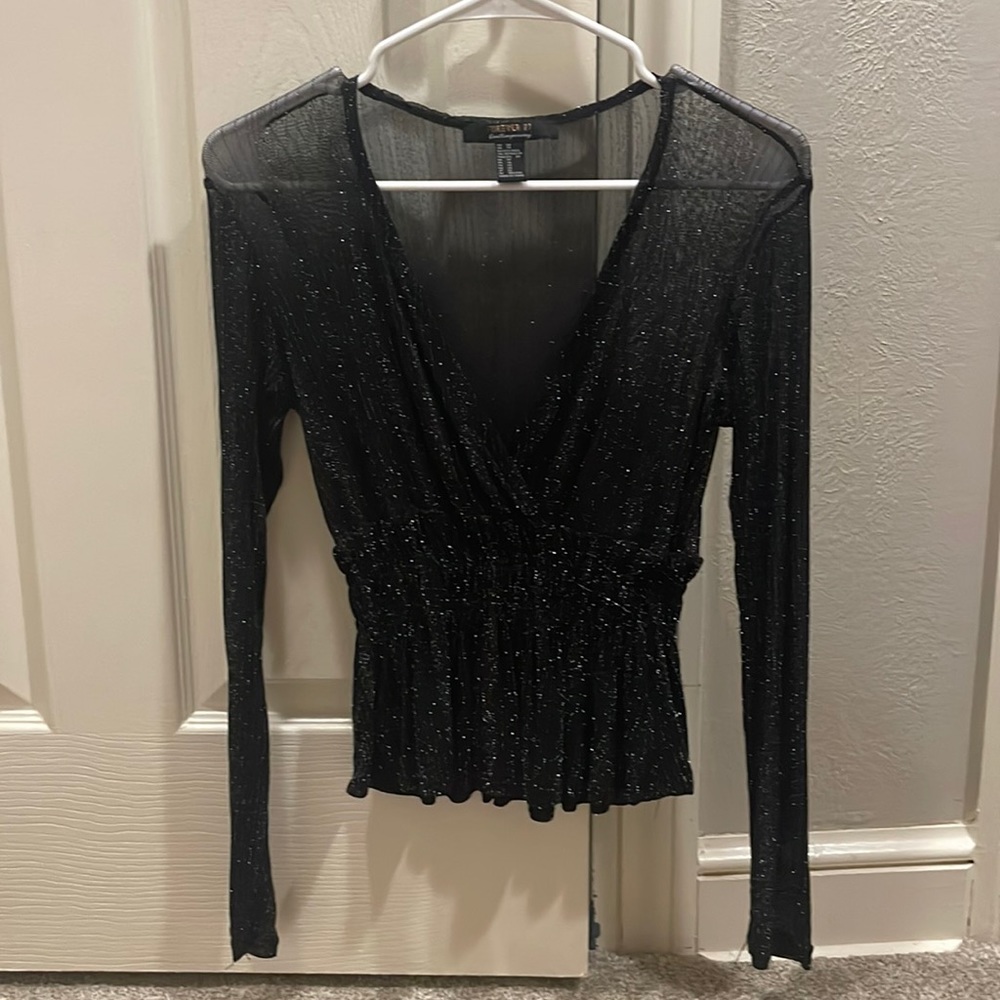 Forever 21 sparkly long sleeve